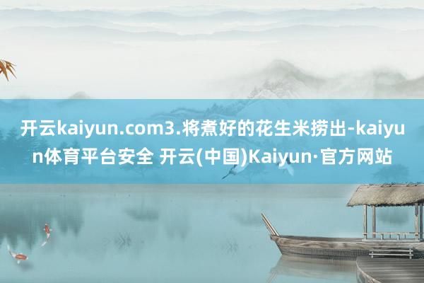 开云kaiyun.com3.将煮好的花生米捞出-kaiyun体育平台安全 开云(中国)Kaiyun·官方网站